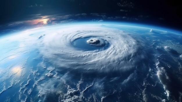 Super-Typhoon löst seine Macht über den Ozean aus Ein dynamischer Wetterhintergrund, der die Intensität von tropischen Stürmen, Zyklonen und Tornados erfasst