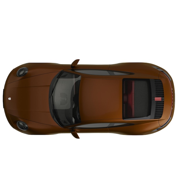 supercoche de lujo aislado sobre fondo blanco