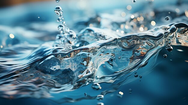 Foto superficie del agua en el aire