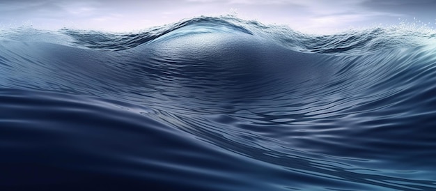 Superficie del agua con reflejos de ondas caóticas Imagen generada por IA