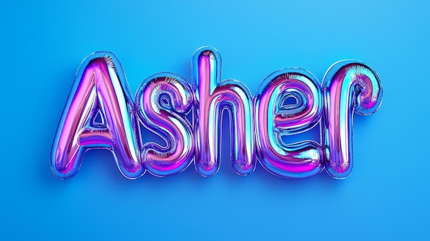 Superfície colorida e brilhante cartão postal de nome personalizado perfeito para decoração
