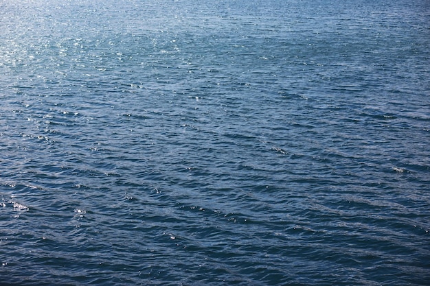 Superfície da água A textura da água Ondas no lago em tempo ventoso