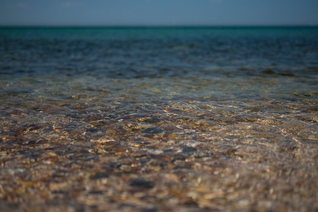 Superfície da água para o fundo de verão