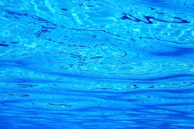 Superfície da água subaquática, fundo da superfície da água da piscina