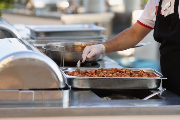 Superfície da cozinha a céu aberto