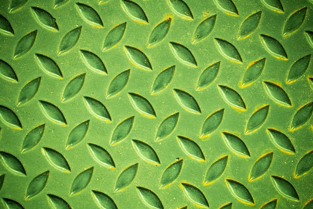 Foto superfície de aço verde e ferrugem