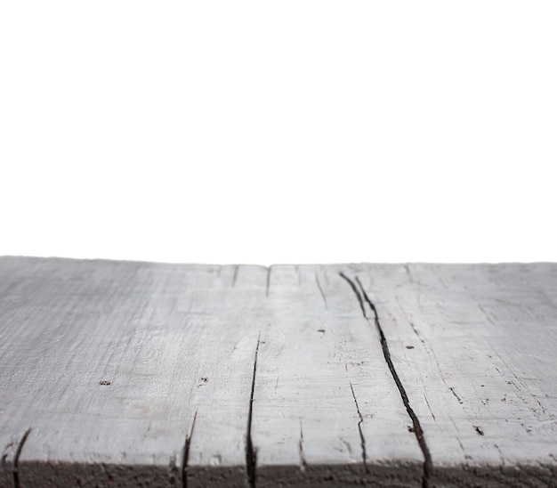 superfície de madeira cinza isolada no fundo branco