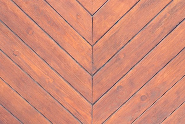 Superfície de madeira das placas colocadas em ângulo