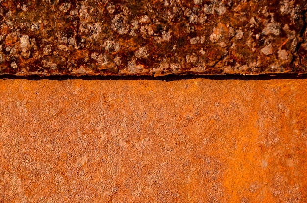 Superfície de metal oxidado