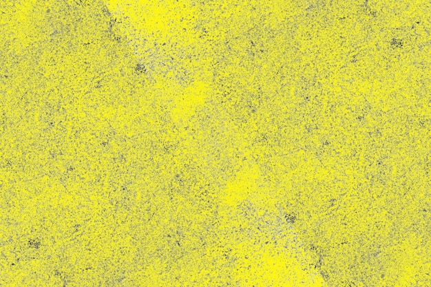 Superfície de metal velha pintada de amarelo com textura áspera para fundo