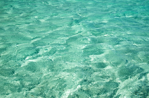 Superfície do mar azul com ondas