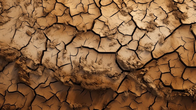 Superfície do solo seca e rachada para o Dia da Terra