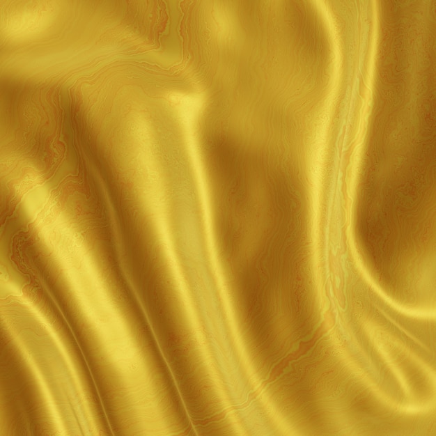Superfície dourada ondulada abstrata
