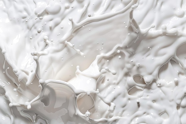 una superficie espumosa blanca con burbujas y burbujas