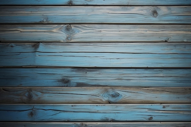 Superficie de fondo de textura de madera azul con patrón natural antiguo o vista superior de la tabla de texturas de madera antigua