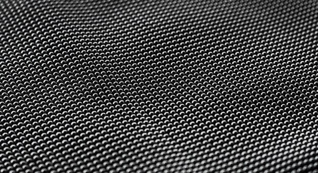 Foto superfície futurista de fundo abstrato metálico preto e material de alta tecnologia