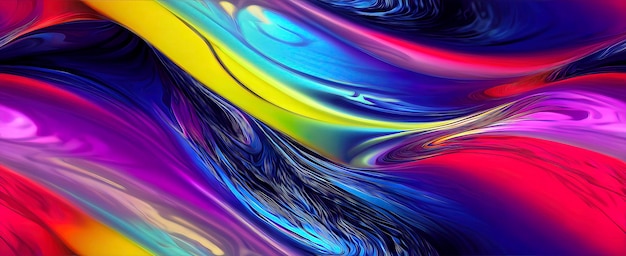 Superficie iridiscente con ondas y remolinos