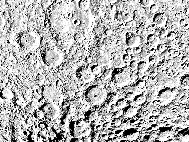 Foto superficie de la luna fondo de textura transparente
