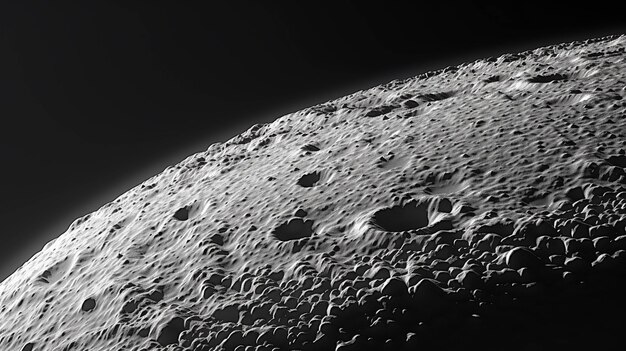 superficie de la luna imagen fotográfica creativa de alta definición