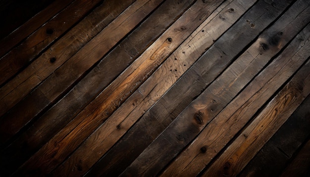 Superficie de madera de roble envejecida y áspera rica en textura y carácter que evoca nostalgia y calor natural