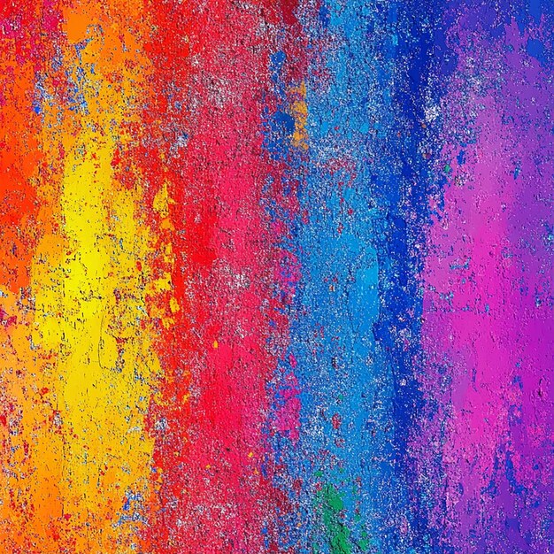 una superficie metálica colorida con una pintura púrpura y naranja que dice "grunge"