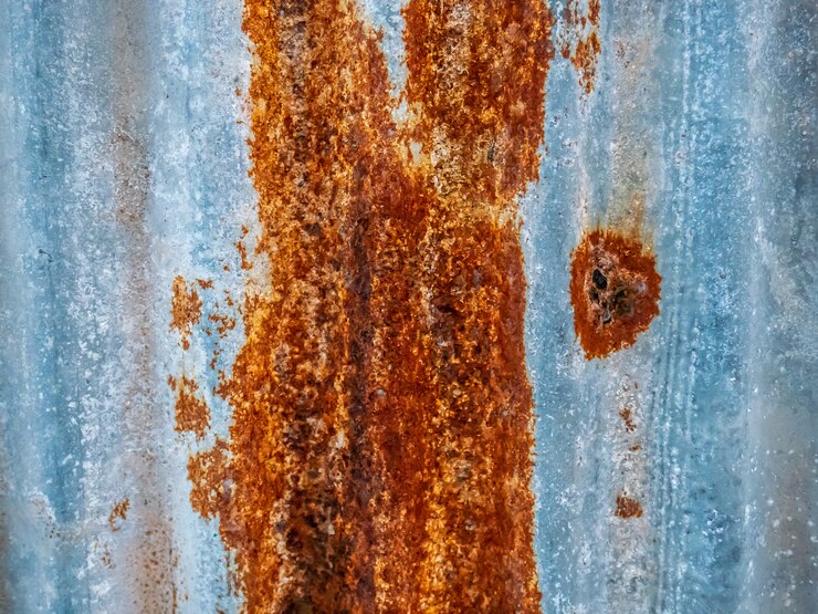 Foto superficie metálica oxidada vieja