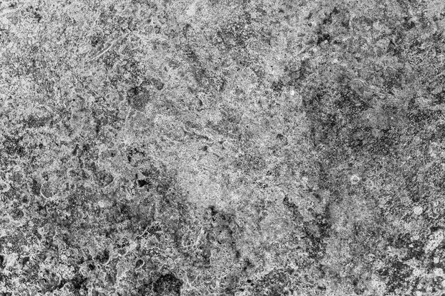 Superficie de piso de concreto rugoso en blanco y negro con textura de fondo