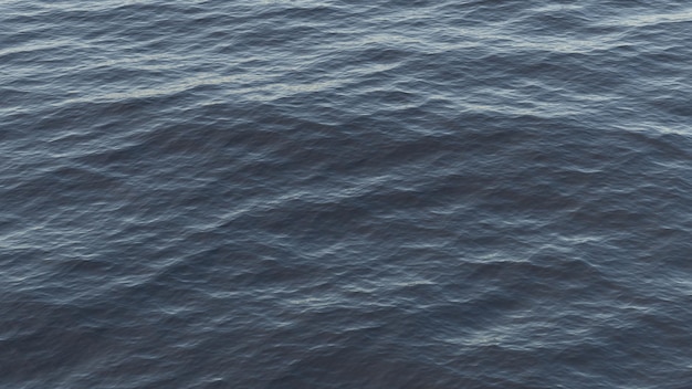 Superfície sem fundo da renderização 3d do oceano