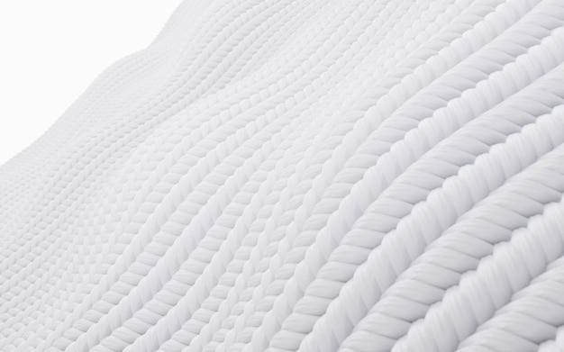 Superficie de tela con detalle de tela renderizado 3d