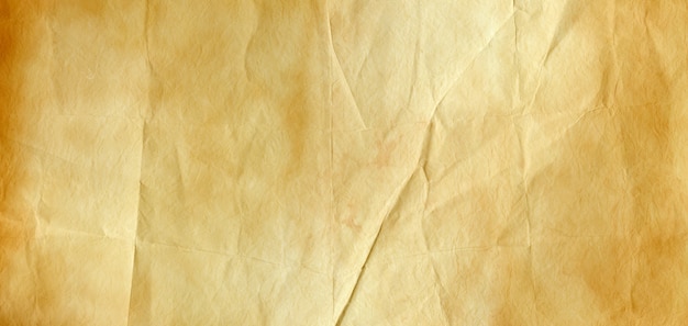 Superficie de textura de papel arrugado marrón antiguo