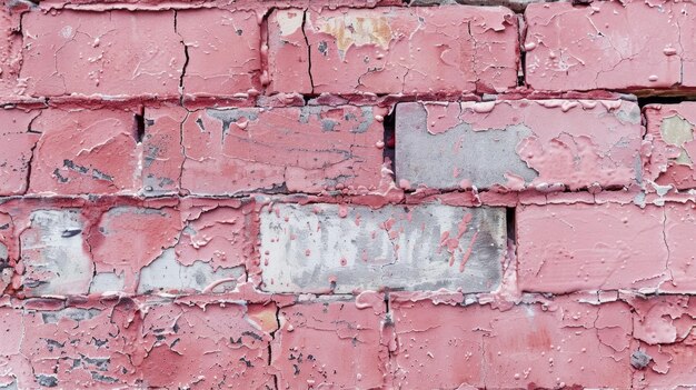 La superficie texturizada de una pared de ladrillo al aire libre cubierta con una fina capa de recubrimiento inspirado en el loto