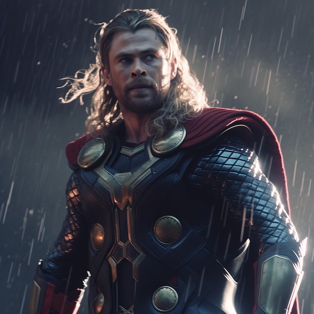 Foto superhéroes marvel thor diseño de armadura de personajes cómicos