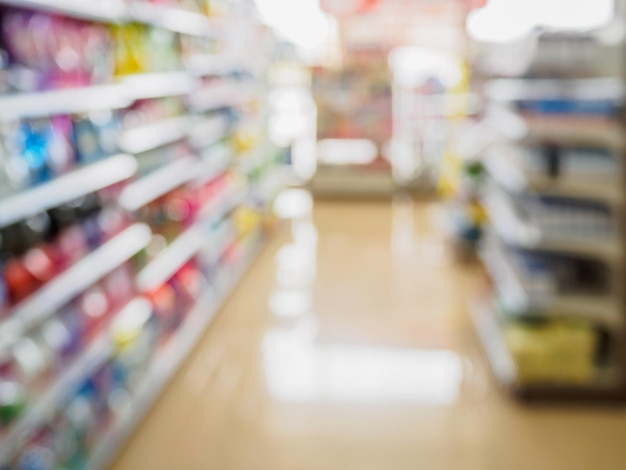 Supermarkt für Hintergrund verwischt