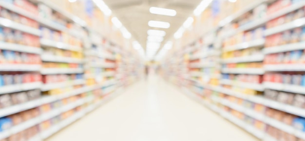 supermarkt gang innen abstrakt unscharfer hintergrund