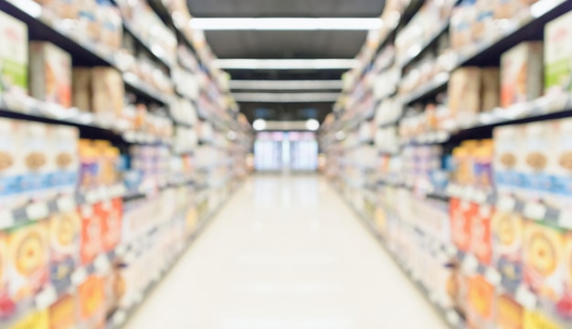 supermarkt gang innen abstrakt unscharfer hintergrund