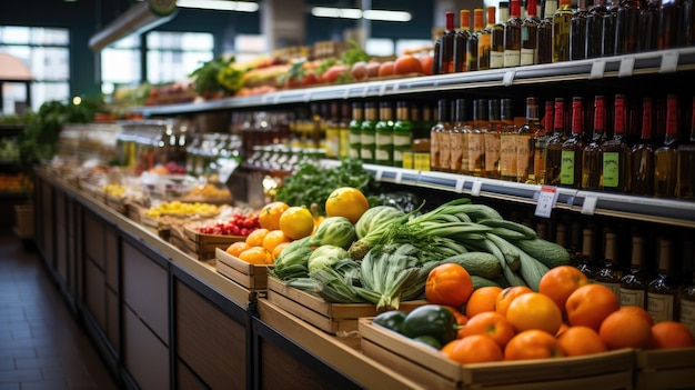 Foto supermarkthimmel entdecken sie das vielfältige produktsortiment