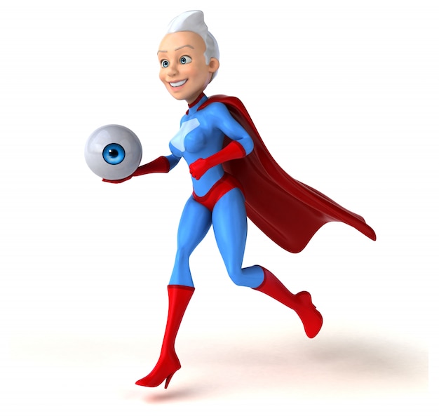 Supermujer personaje 3D