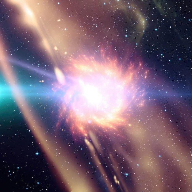 Foto supernova massive sternexplosion weltraumhintergrund 3d-illustration