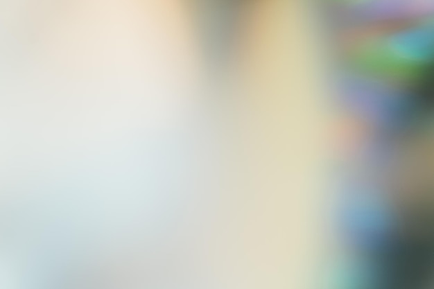 Superposición de brillo desenfocado Destello de lente Fuga de brillo óptico Reflejo holográfico Desenfoque de iluminación de motas de colores sobre fondo abstracto claro