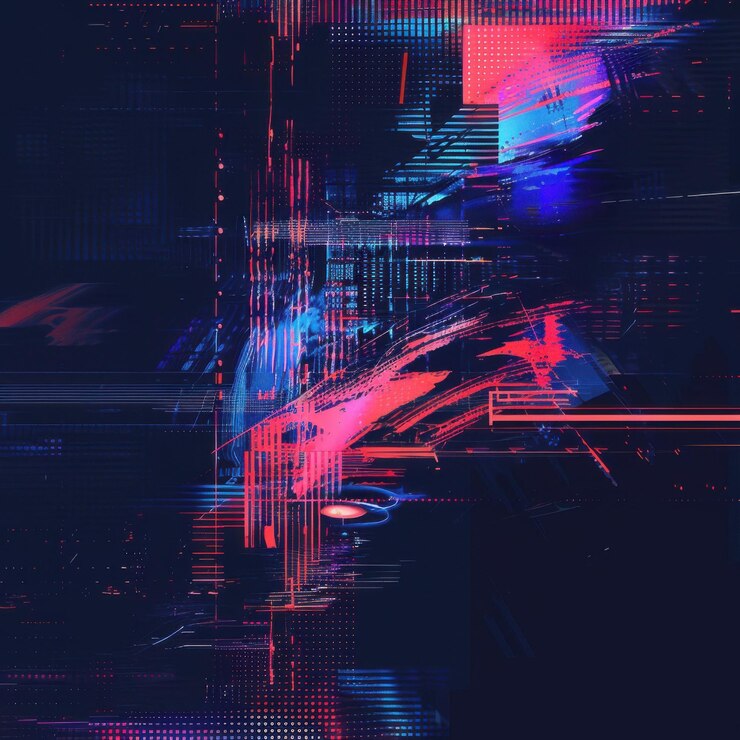 Foto superposición de cyberpunk
