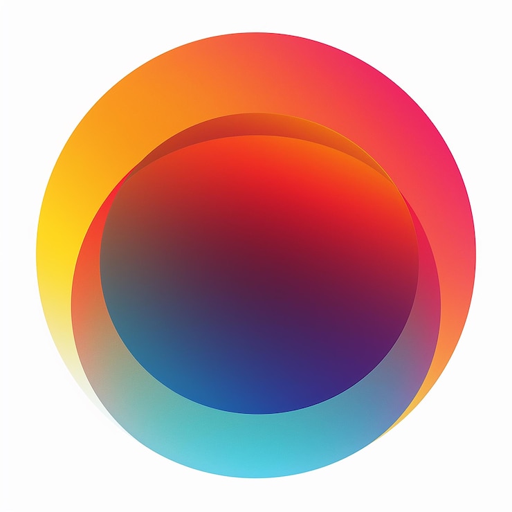Foto la superposición del gradiente de color en un patrón lineal
