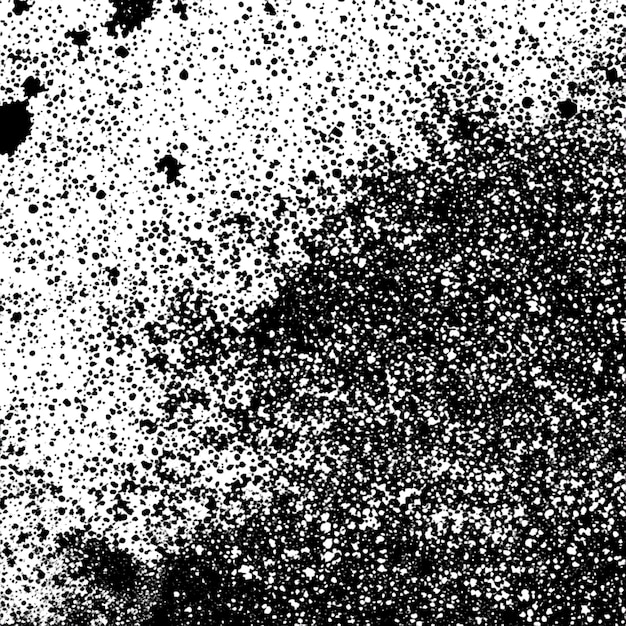 Superposición de partículas de polvo con textura grunge negra y blanca con textura de polvo rayado con textura angustiada