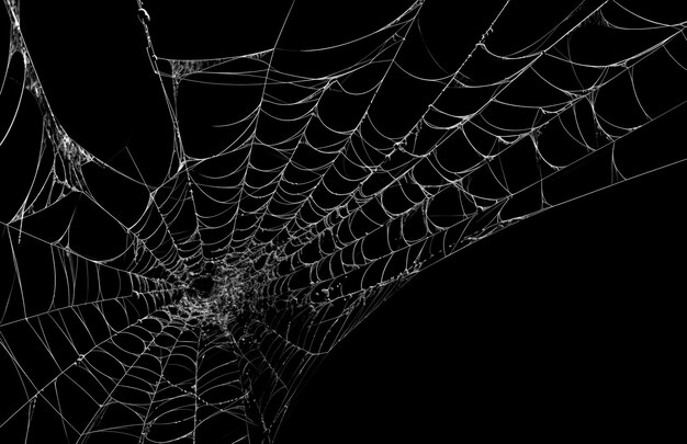 Foto superposición de textura de la tela de araña