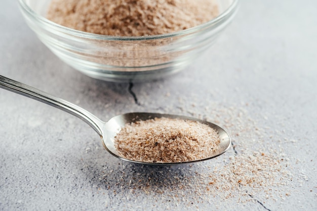 Suplemento de fibra dietética de cáscara de psyllium