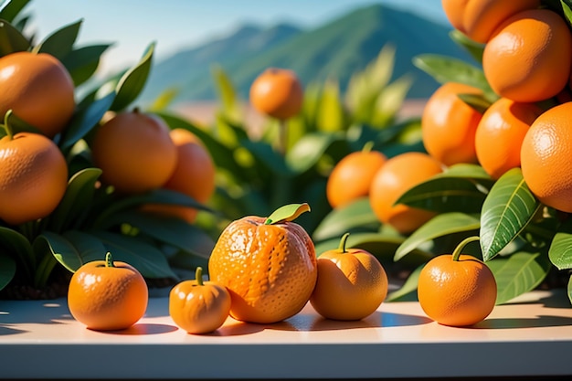 Suplemento de fruta deliciosa naranja vitamina C nutrición papel tapiz de salud ilustración de fondo