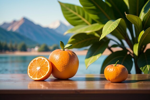 Suplemento de fruta deliciosa naranja vitamina C nutrición papel tapiz de salud ilustración de fondo