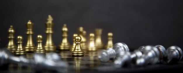 Suporte de xadrez no conceito de tabuleiro de xadrez de jogador de equipe