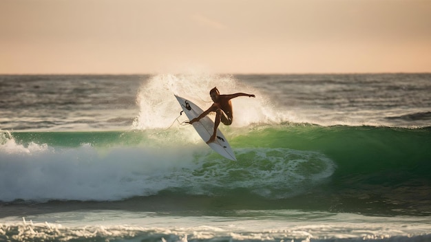 Surfer im Ozean