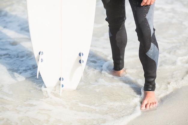 Surferfüße am Strand