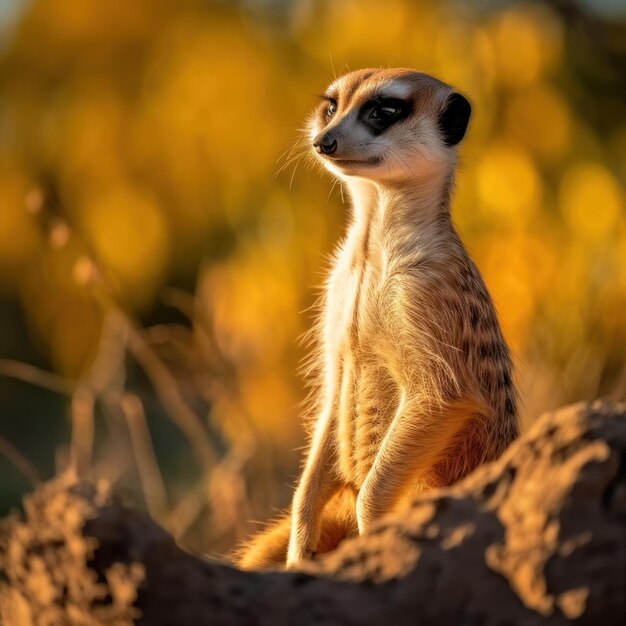 Suricata en la sabana